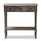 Baxton Studio Noelle French Provincial Gray Finished 1-Drawer Wood Console Table 155-8845 - alternate 2